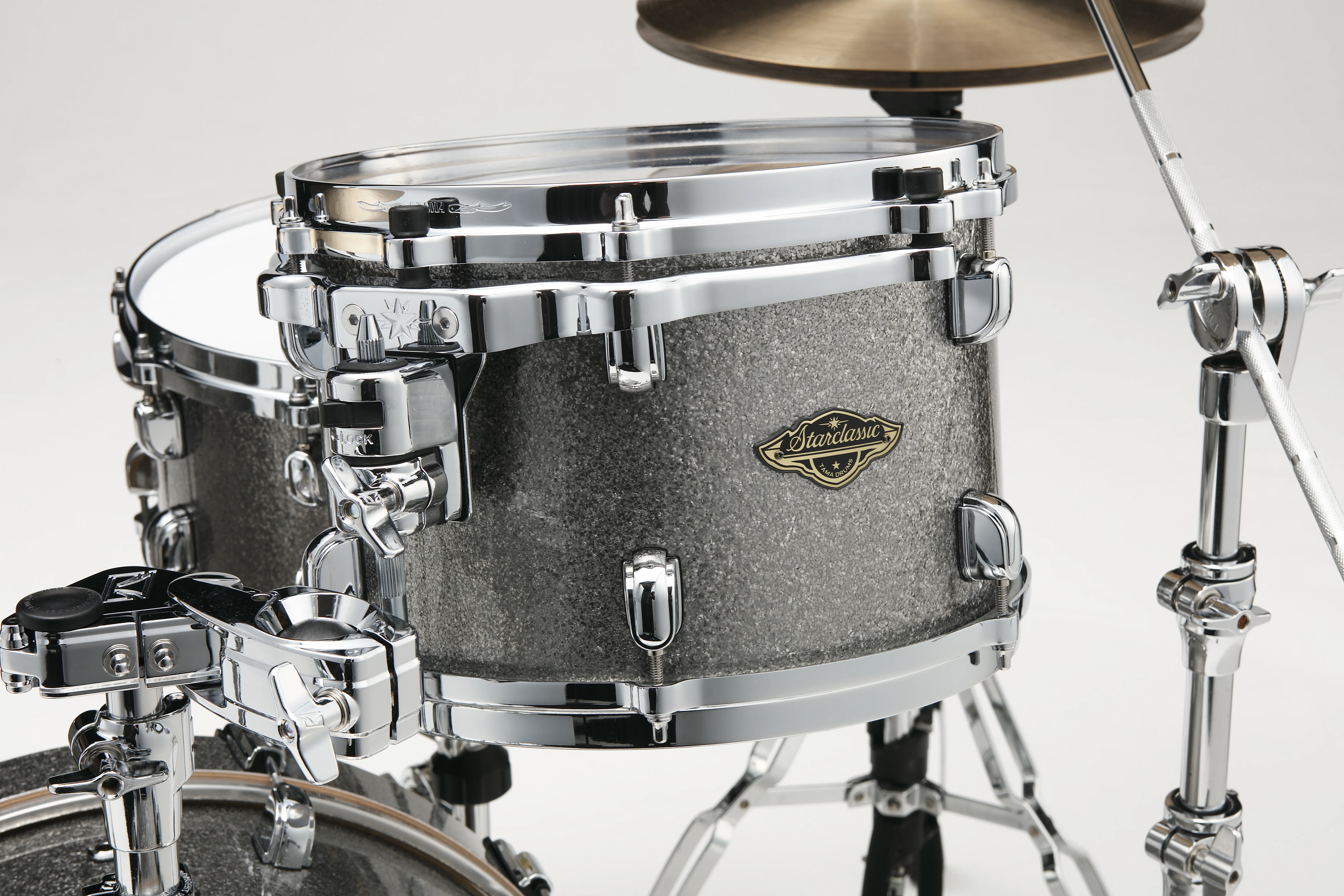 Starclassic Walnut/Birch Duracover Wrap Shell Kit 3 teilig - Smoked Silver Sparkle